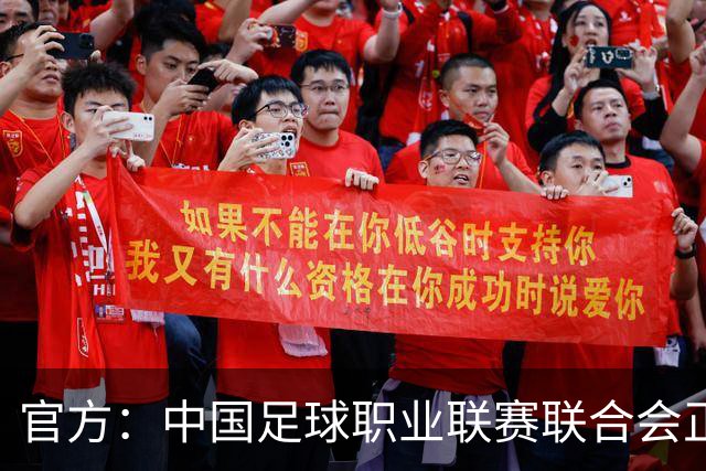 官方：中国足球职业联赛联合会正式成立